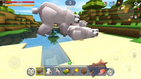 迷你世界如何喂北极熊